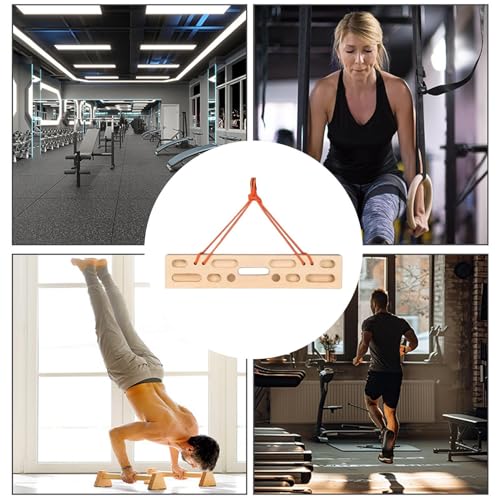 Rock Climbing Board Wooden Multi-Grip Portable | Rock Climbing Pull Up Bar Grip Trainer for Climbers Beginner Men Women Home Gym Indoor Fitness Workout