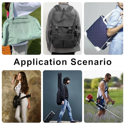 2 Pack Shoulder Strap Pads, Soft Vest Shoulder Strap Pads, Wearable 2.1’ Wide Shoulder Pad for Bag Strap, Universal Replacement (Black)