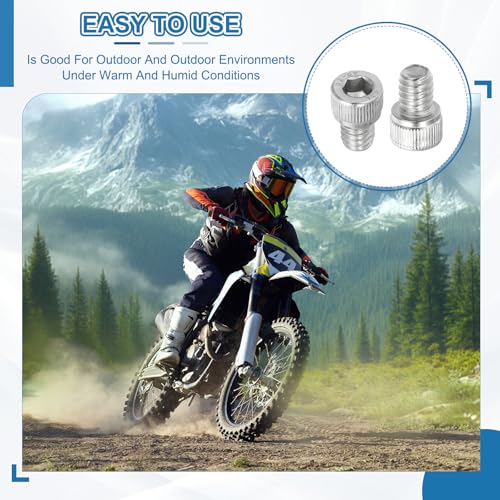 PATIKIL 1-1/2"-18 x 1-1/2" Socket Head Screws Cap Bolt, 10Pcs 304 Stainless Steel Hexagon Socket Screws with Hex Wrenches Full Thread for Road Bicycle Mountain Bike Auto, Silver/Black - color: Silver/Black, size: 1-1/2"-18 x 1-1/2"