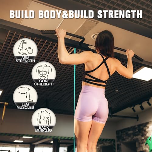 RitFit Pull Up Assist Band in Natural Latex for Stretching and Mobility | Resistance Band,Eco-Friendly Latex, Pull-Ups Powerlifting, Physical Therapy Rehab, Full-Body Training, Mobility Training - color: Pink