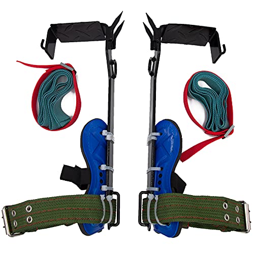 Litong Tree Climbing Gear 2 Pack Stainless Steel Spikes Outdoor Tool | Perfect for forestry work, hunting, trimming and fruit harvesting, offering stable support for various climbing tasks