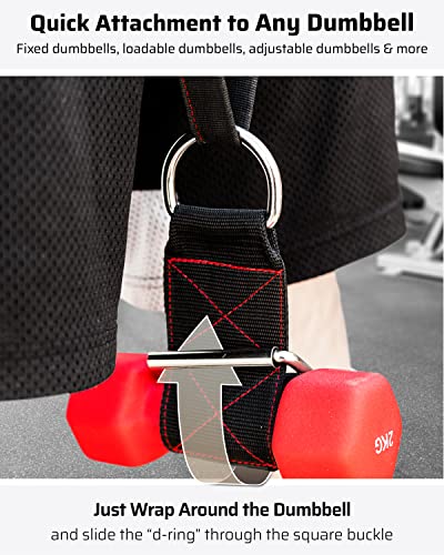 THEFITGUY Belt for Pulling Plus The Ultimate Dip Belt & Dumbbell Loading Straps Bundle