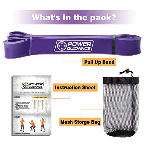 POWER GUIDANCE Pull Up Assist Bands - Heavy Duty Resistance Band, Mobility & Powerlifting Exercise Bands, Perfect for Body Stretching, Powerlifting, Resistance Training