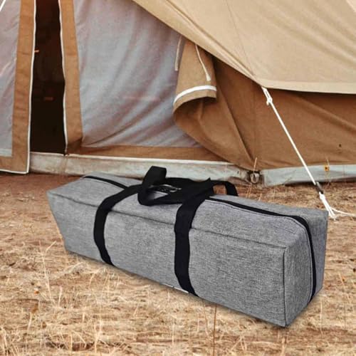Gray Canopy Pole Bag Zippered Duffel Organizer Travelling Outdoor Camping Equipment Storage Bag for Tripod Mat Tripod Cushion, 70x15x15cm