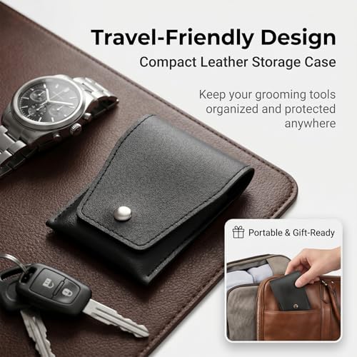 Manicure Set Gift Ideal for Husband,Stocking Stuffers for Men and Teen Boy | Sharp Carbon Steel Clippers Trim Fingernails and Toenails; A Christmas Essential Your Boyfriend and Dad Will Use