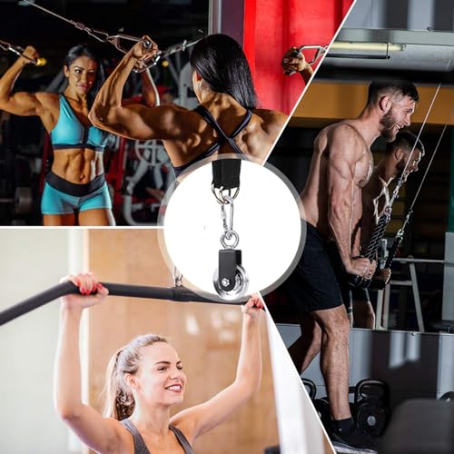 SERTT Cable Pulley Wheel for Home Gym Pulley System, Upgraded 90mm Aluminium Alloy Gym Pulley for Maximum 660LBS Load - color: Silver, style: [1 Pack]