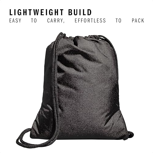 adidas Alliance Sackpack – Drawstring Backpack for Sports, Small Gym Bag, Black/2, OSFA - color: Black/2