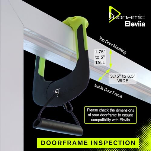 Duonamic Eleviia: Portable Doorway Pull-Up Bar – Lightweight, Travel-Ready, 250 lb Capacity - color: Eleviia