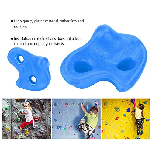 Rock Climbing Holds, 10-Piece Climbing Stones Kit for Playground Safety and Comfort