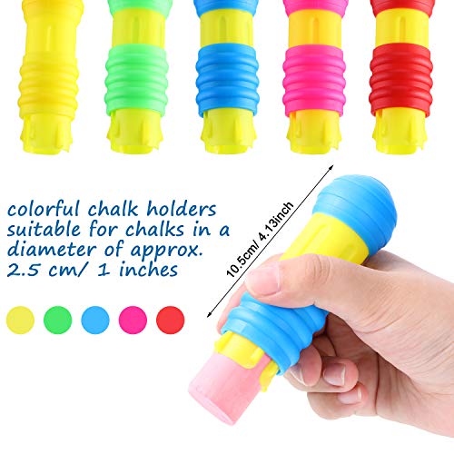 Outus 10 Pieces Railroad Chalk Holder Plastic Adjustable Chalk Clip for Teachers Students Back to School Office Classroom - size: 10 Count (Pack of 2)