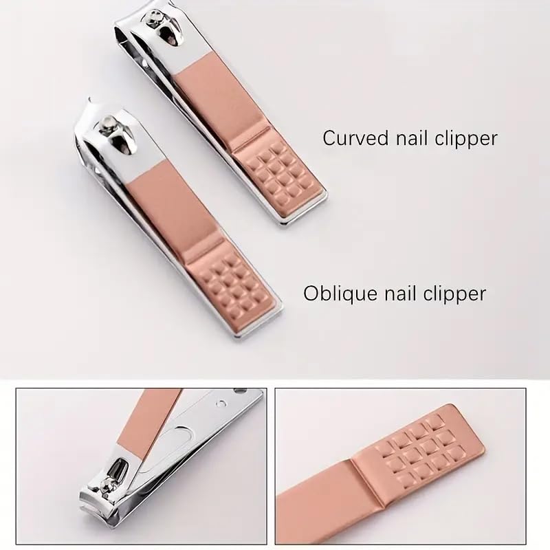 Nail Clipper Manicure Set, 12 in 1 Stainless Steel Professional Pedicure Kit Nail Scissors Grooming Kit with PU Leather Case for Travel & Home Use - size: 12 In 1
