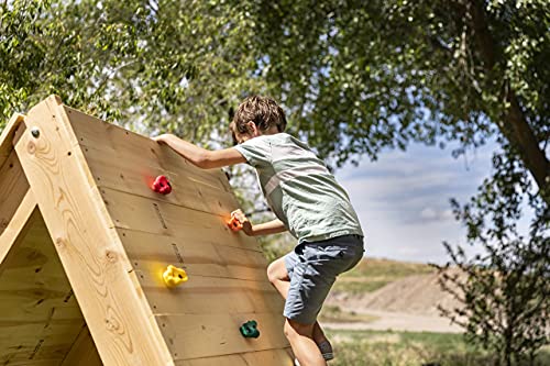 Squirrel Products Rock Climbing Holds for Kids, Deluxe Extra Large Climbing Rocks with Mounting Hardware - DIY Rock Wall Indoor & Outdoor Playground Accessories Wall Climbing Kit - Ages 3+ - style: 20 Pack