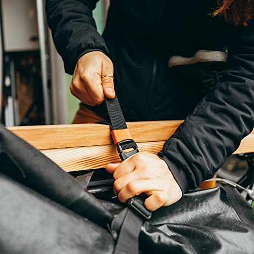 GEAR AID Utility Straps with Side-Release Buckle, Secure and Compress Camping, Biking, Hunting, Boating Gear, 3/4" Width, 60" Length - size: 3/4" x 60", style: 2 Straps