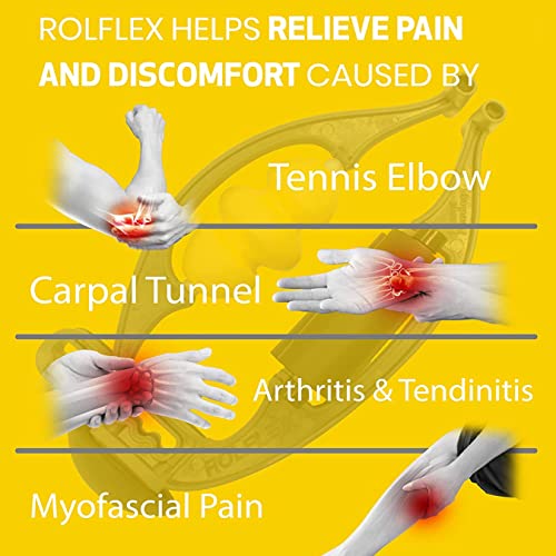 Rolflex Arm & Leg Massager Roller – Muscle Roller to Address Golfer’s Elbow, Tennis Elbow, Carpal Tunnel & More – Arm & Leg Massage Roller for Muscle Tightness & Faster Recovery - style: Rolflex