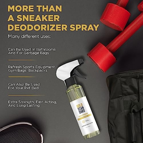 Gold Standard Natural Shoe Deodorizer Spray, Peppermint, 2-Pack (12 oz) | Extra Strength, Long-Lasting Freshness for Sneakers, Boots & Athletic Shoes - size: 6 Fl Oz (Pack of 2)