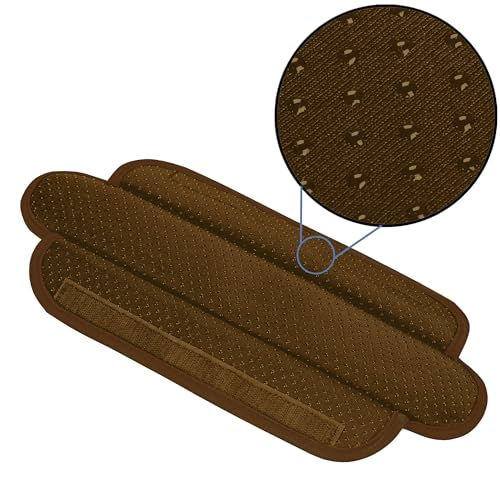 ZINZ Ultra Thick & Breathable Universal Shoulder Pad Cushion for Bag - Long & Comfort - color: Coffee
