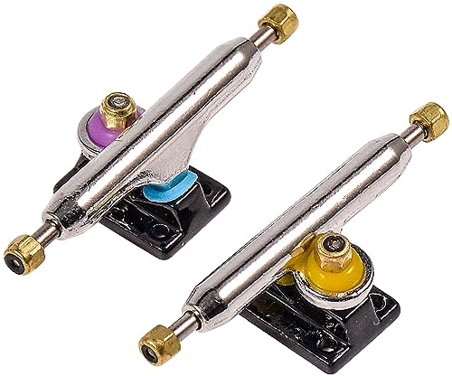 Fingerboard Trucks with Upgraded Urethane Bushings and Pivot Cup,34mm 32mm Width,Normal Kingpin (Black, 32mm) - color: Black, size: 32mm