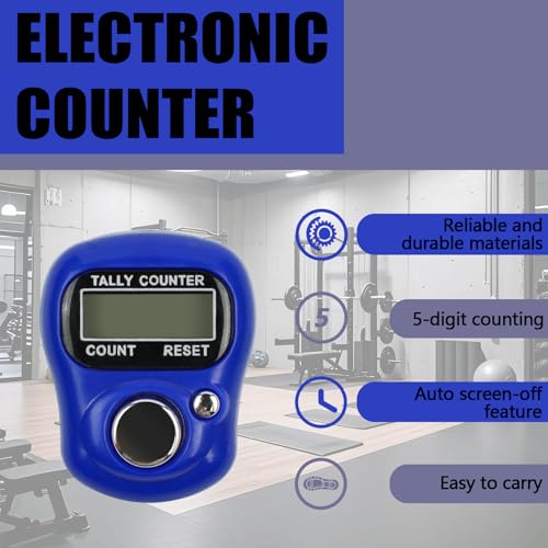 4 PCS Electronic Finger Counter, 5 Digit Number and LCD Electronic Digital Display, Resettable Hand Tally, Counting for Golf, Goods Counting, Lap, Knitting