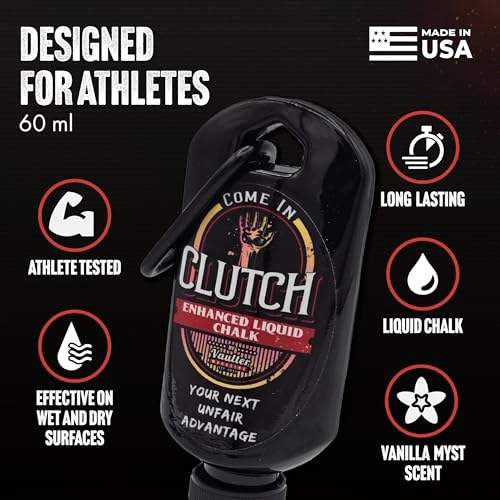 STYK Vaulter Magazine - Enhanced Liquid Chalk, No Mess, Work Out Chalk, Grip Boost, for Weightlifting, Gymnastics, Rock Climbing, Bodybuilding, Pole Vault, Crossfit, and More, Liquid Hand Chalk - style: 60ml Regular