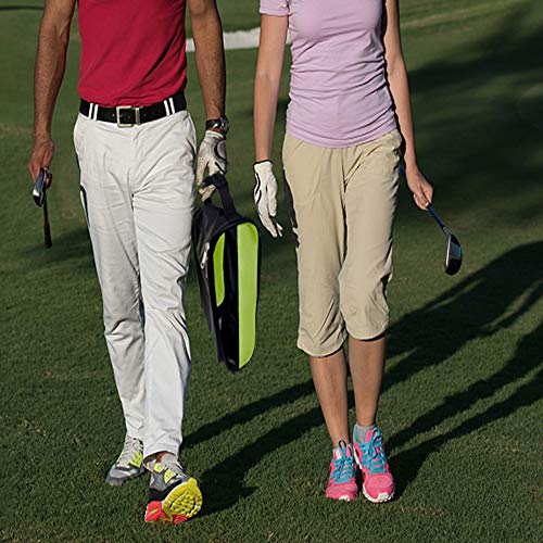 Outdoor Golf Shoes Bags Travel Shoes Bags Zippered Sport Shoes Bag (Green) - color: Green