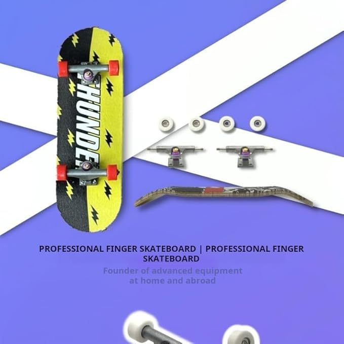 32mm Fingerboards Pro Complete Professional Wooden Finger Board Mini Skateboard 5 PLY with Bearing Wheels (003)
