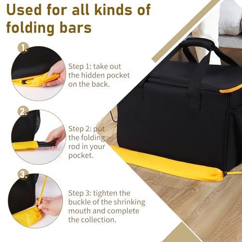 Adjustable Storage Bag Compatible with Wagner Spraytech C900134 Steamer Portable Steam Cleaner Carry Bag with Extra Pockets for Accessories (Bag Only)