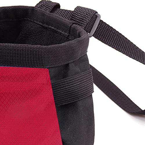 Climbing Chalk Bags,No Leak Rock Climbing Strawstring Bag - color: Red