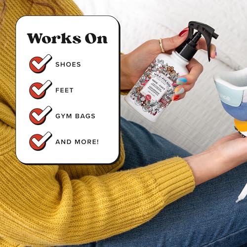 Sole-Pourri Shoe Deodorizer + Foot Spray, 3.4 Fl Oz, Up to 150 Uses, Funk-Fighting Odor Freshener with Essential Oils, for Smelly Shoes, Feet & Gym Bags, Cedarwood & Eucalyptus Scent - size: 1 Ounce (Pack of 1), style: Cedarwood Eucalyptus
