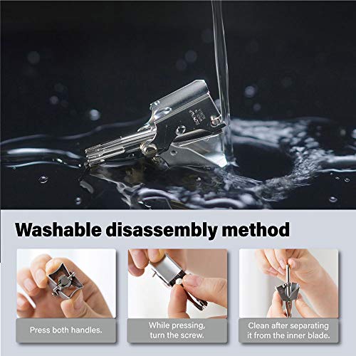 ROYAL [Made in Korea] Nose Hair Trimmer for Men Birdie, Manual, Battery-Free, Water-Resistance, Painless with Twelve Dual-Edged Blades, Patented Mechanism ET-4 - color: Silver