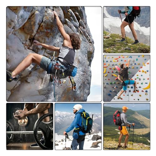 Climbing Chalk Bag - Small Chalk Bag Bouldering for Rock Climbing Chalk Pouch - color: RED