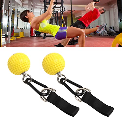 Socobeta Climbing Pull Up Balls Set with Staps for Strength Training Indoor and Outdoor Grip Exercise Durable PU Material 2 Units