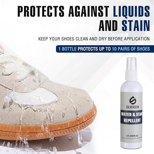 7PCS Shoe Cleaning Kit | 2 Bottles Cleaner, Deodorizer, Protector, 2 Brushes, Microfiber Towel, For Sneaker, Leather, Nubuck, Suede, Mesh & Canva