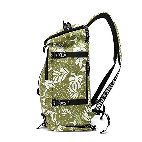 Kalesi Gym Duffle Bag Backpack 4-Way Waterproof with Shoes Compartment for travel Sport Hiking laptop (olive-green) - color: Olive-green