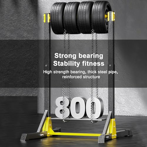 YOXIER Pull Up Station,Dip Station,Power Tower Portable Pullup Bar Station with 11 Gears Adjustment Power Station for Pull Ups,Push Ups,Vertical Knee and Leg Raises & Dip Stand for Home & Gym 400LBS Black