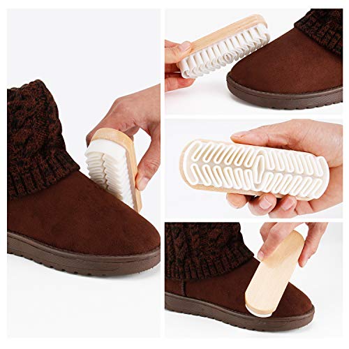 Suede & Nubuck Cleaning Kit by Care Guys: Hard-Wearing Crepe Brush & Cleaner Eraser - Natural Suede Shoe Cleaner Made with Crepe Ribbon - Cleaning, Re-Fluffing & Lifting Nap