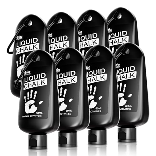 Liquid Chalk 2 oz & 12 oz, Mess-Free Gym Chalk for Lifting | Pro Grade, Quick-Drying Grip for Weightlifting, Gymnastics, Rock Climbing & Dancing - style: 2 oz - 8 Pack