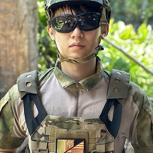 2 Pack Vest Shoulder Pads Fit 2" Shoulder Strap Comfort Soft Cushion Strap Pads Shoulder Strap pad Mesh Padded Lightweight for FCPC JPC Vests Sling Bags - color: Ranger Green