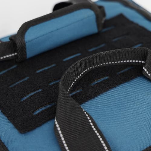 Lightning X Customizable Large EMT Medic First Responder EMS Trauma Jump Bag w/Embroidered Name - BLUE - color: Blue