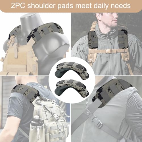 ZINZ 2-Pack Universal Wide Shoulder Pad with Ultra Thick Cushion for Bag Luggage Backpack Bag Crossbody - color: CA01FL01