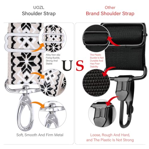59 Inch Shoulder Straps, Soft with Ultra-Thick Fixed Shoulder Pad, Two Way Independently Adjustable Buckle Replacement Straps for Laptop Bag Messenger Bag Tool Bag Luggage,White - color: White, size: 59 inch
