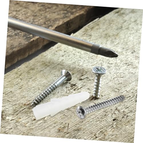 Kichvoe Square Expansion Tube Set 6/8mm PE Wall Anchors Screws for Drywall and Concrete Heavy Duty Drywall Anchor Kit for Home Improvement Projects