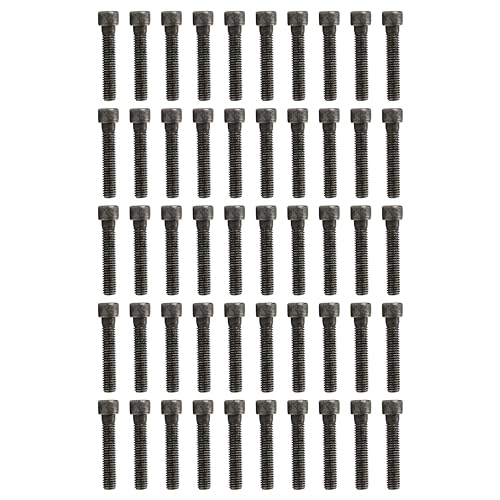 50PCS 3/8x2 inch Long Bolts for Wall Rock Climbing Holds Mounts, 3/8-16 Socket Head Allen Cap, Alloy Steel Durable & Easy Hanger Hardware Ice Screws, Gear Kit Bundle Supplies Designed for Indoor Use