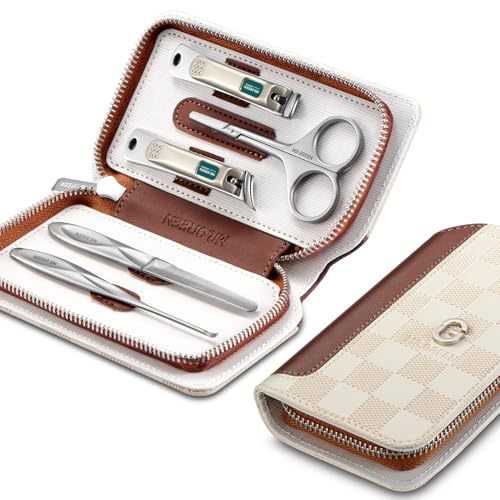 MR.GREEN Manicure Sets Light Luxury Nail Clipper Kits Personal Care Tools Fashion Contrasting PU Case (Mr-8883) - color: Mr-8883