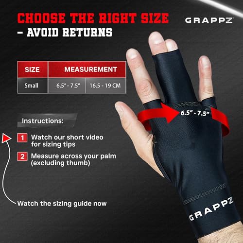 Grappz Middle Finger Brace Compression Gloves, Splint Alternative, Unisex S | Athletic Buddy Tape, Finger Sleeve & Brace, Arthritis Pain Relief & Joint Stabilizer for All Sports - size: Small, style: Middle Finger