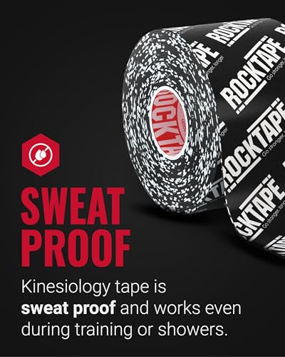 RockTape Highly Water-Resistant Kinesiology Tape - color: Black