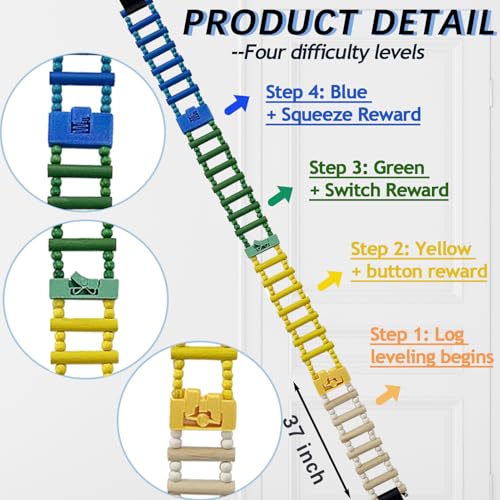 Shoulder Pain Relief Wooden Finger Ladder, Physical Therapy Equipment for Shoulders, Hand Therapy Ladder for Rehabilitation, Fingers, and Joints, Ideal for Chronic Muscle Pain Recovery （2.0 Version）