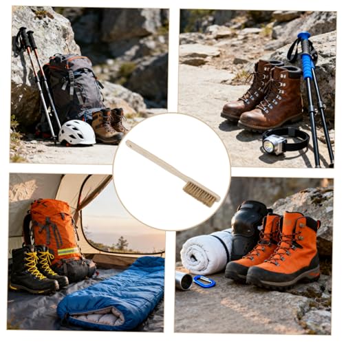 Climbing Hold Brush Mountaineering Cleaning Brush Soft Boar Bristle Medium Size for Bouldering Outdoor Wall Maintenance