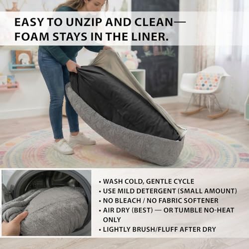 Matini Home 60" X 60" - High-Density Foam Crash Pad with Cover Foam Blocks, Professional Gymnastics Equipment for Impact Support, Jumping and Lounging - Grey Pattern - color: Grey Pattern 60" X 60"