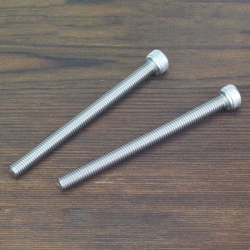 HELIFOUNER 20 Pieces M5 x 65mm, Thread Pitch 0.8mm, 304 Stainless Steel (18-8) Hex Socket Head Cap Screws, Fully Threaded - size: M5 x 65mm