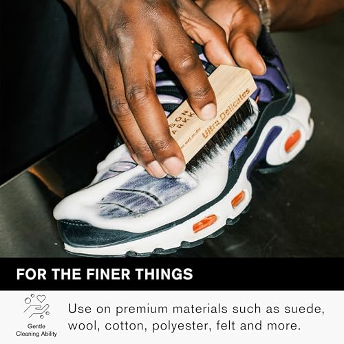 Jason Markk Ultra Delicate Shoe & Hat Cleaning Brush, Soft Bristles and Bamboo Wood, Sneaker Care, Extra Gentle, Ideal for Footwear, Safe for Wool, Cotton, Felt, Polyester, and More - style: Ultra Delicate Brush